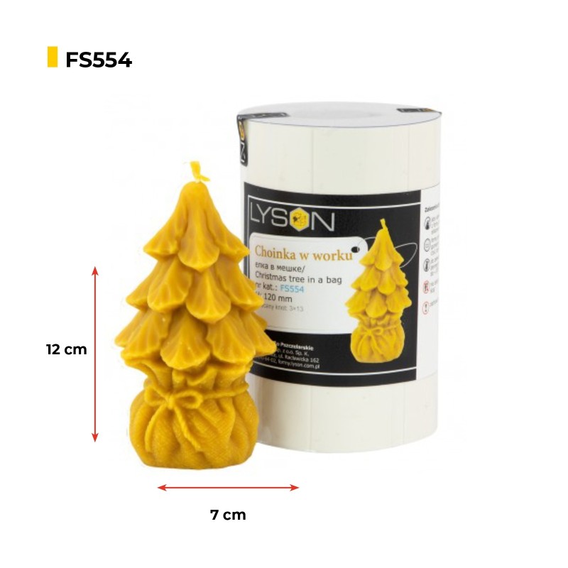 Weihnachtsbaum in einer Tasche