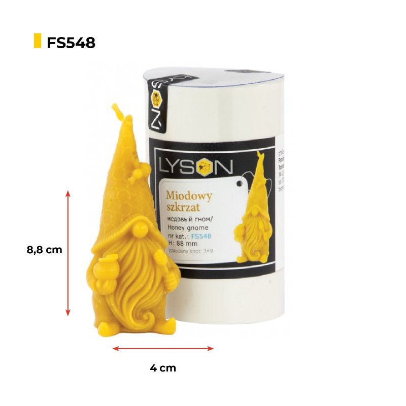 Candle Mold - Gnome with Honey Jar Candle moulds