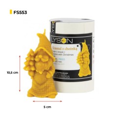 Candle mold-Gnome with Christmas tree Candle moulds