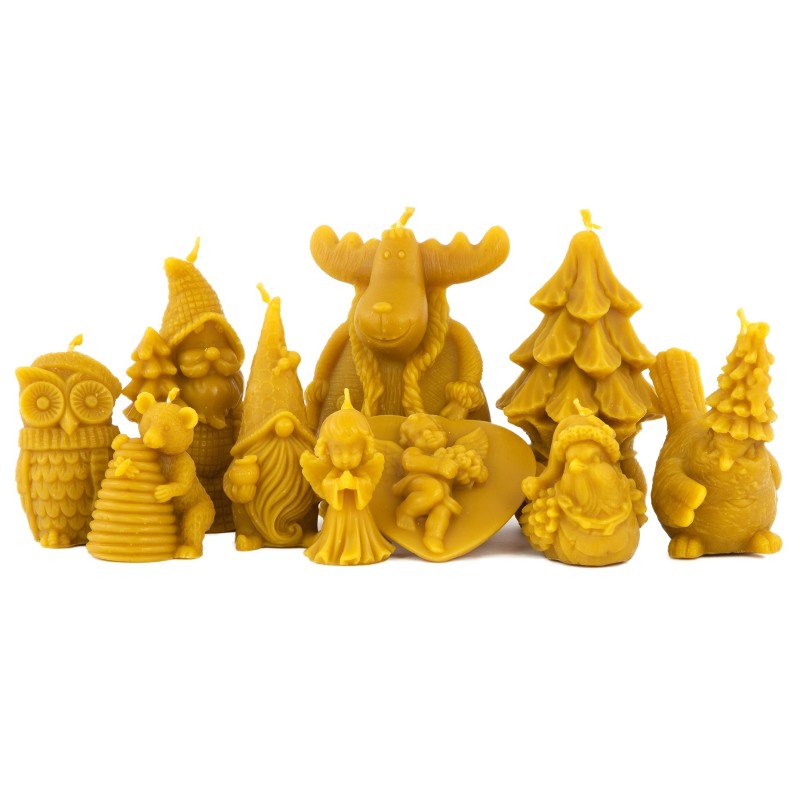 Kerzengiessforme-Gnom mit Weihnachtsbaum