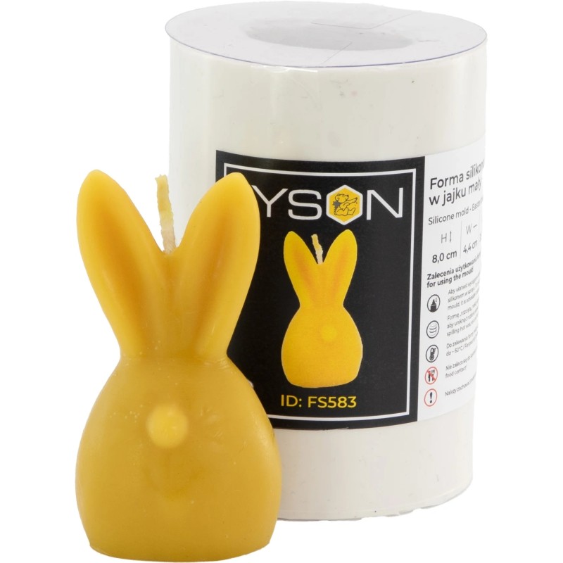 Stampo Decorazione Pasquale Stampo Silicone Coniglio Pasquale - 2 Pezzi Per Candele, Resina E Sapone - 14x10cm Stampo Candele Silicone