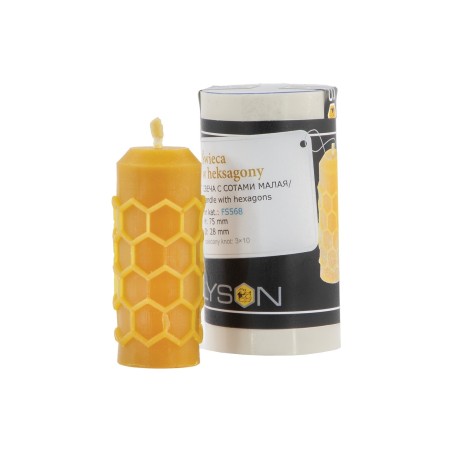Molde para velas - Vela con hexágonos Moldes para velas