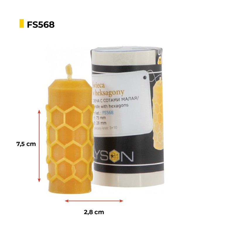 Candle mold - Candle with hexagons Candle moulds