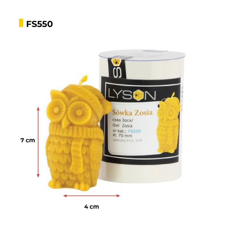 Kerzenform - Kleine Eule (Sofia)