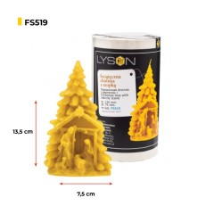 Molde para vela - Árvore de Natal com nicho