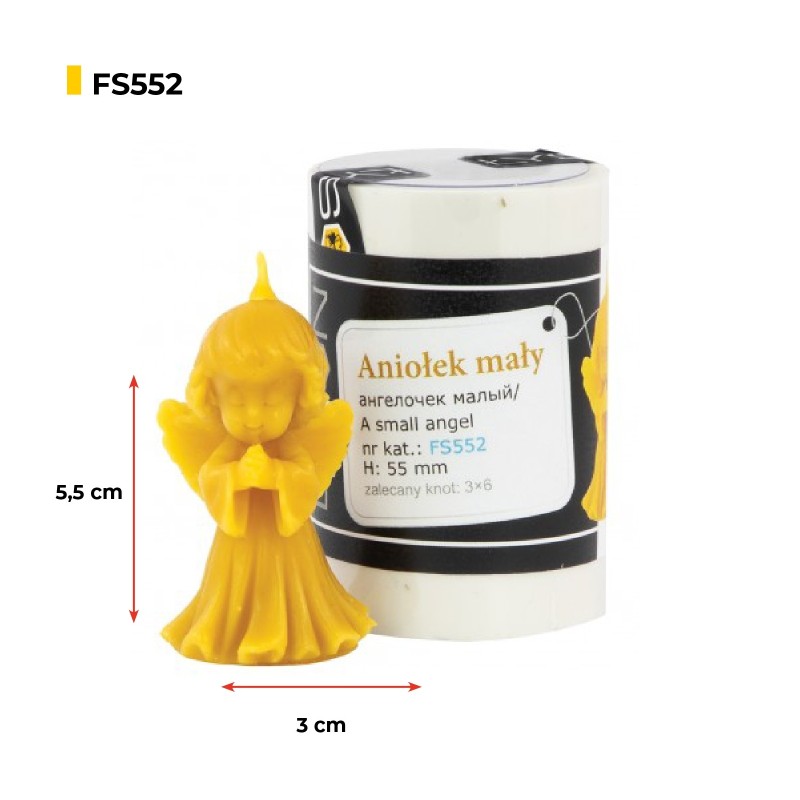 Molde para velas - Ángel pequeño Moldes para velas