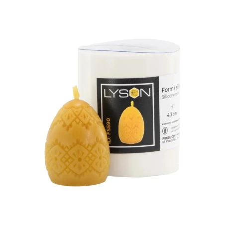 Molde para vela - Ovo pequeno decorado