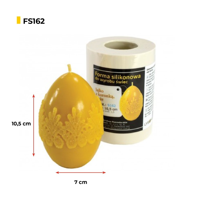 Candle Mold - Large Lace Egg Candle moulds