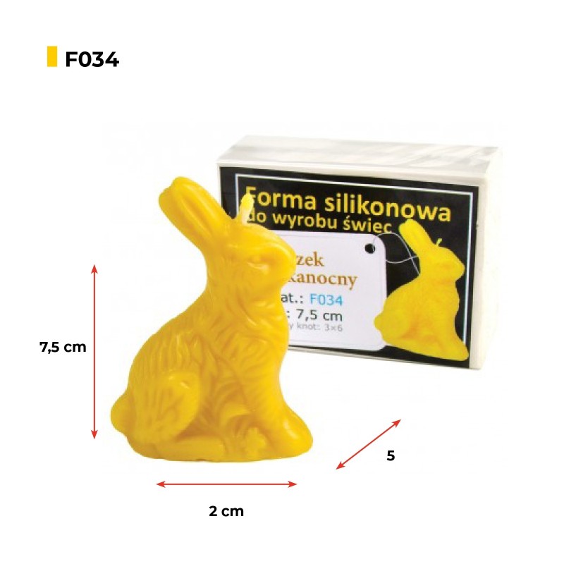 Molde velas - Conejo de Pascua Moldes para velas