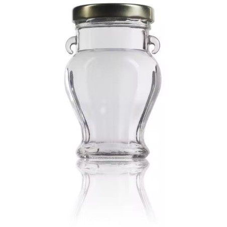 Vaso Ánfora 106ml con TAPA incluida - Pack 15 un. Tarros de cristal para miel