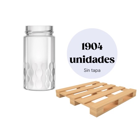 Palet 1904 ud - Apiari 380ml (500g) TO63 Deep Tarros de cristal al por mayor (por palets)