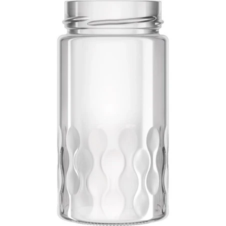 Apiari Glass Jar 380 ml TO63 Deep - Pack 25 u. Honey Crystal Jars