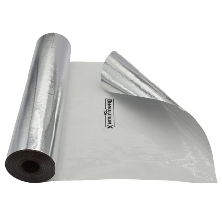BeevolutionX Film termo-reflector PE-Al para colmenas (Rollo 47 cm × 50 m) Aislamiento para colmenas