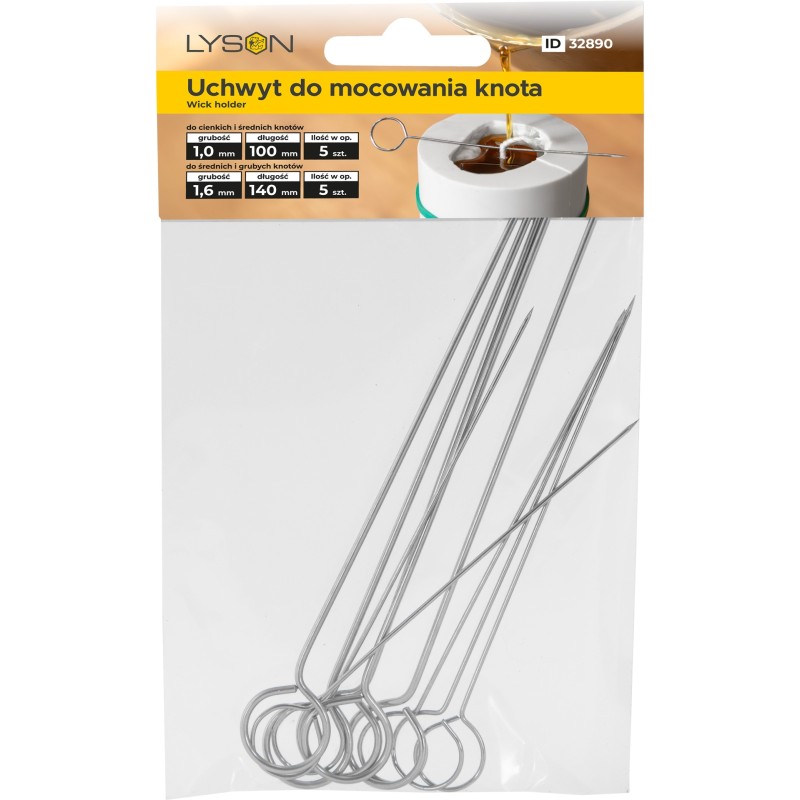 Suportes de pavio em aço inox (Conjunto 10 unid.)