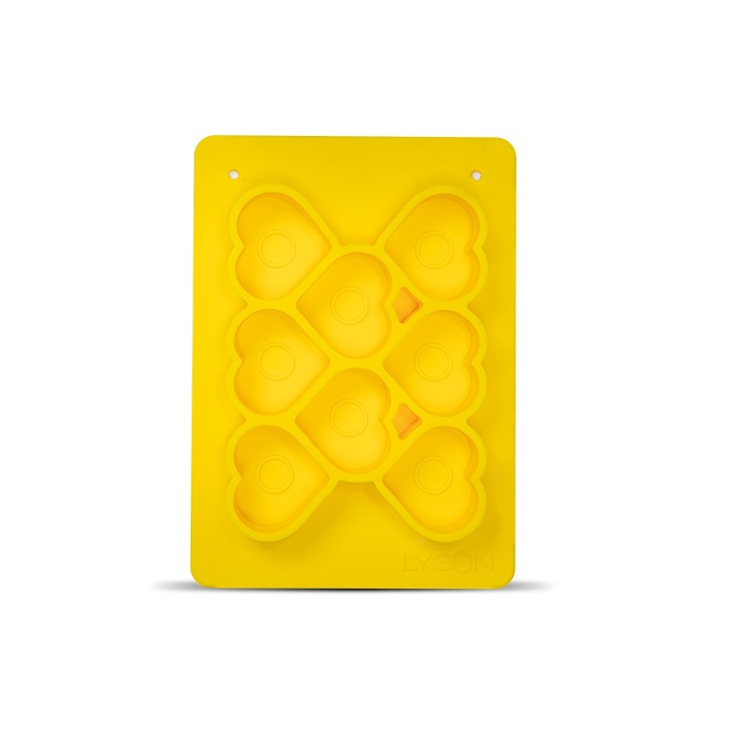 Heart-shaped tealight candle mould (8 cavities) Candle moulds