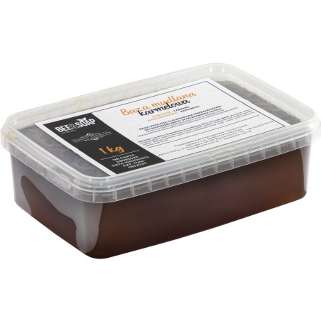 Karamellfarbene Seifenbasis 1kg