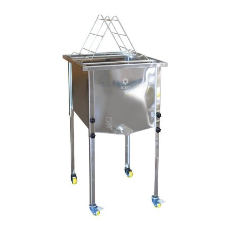 Entdeckelungsbehälter aus Edelstahl Legroc 60cm