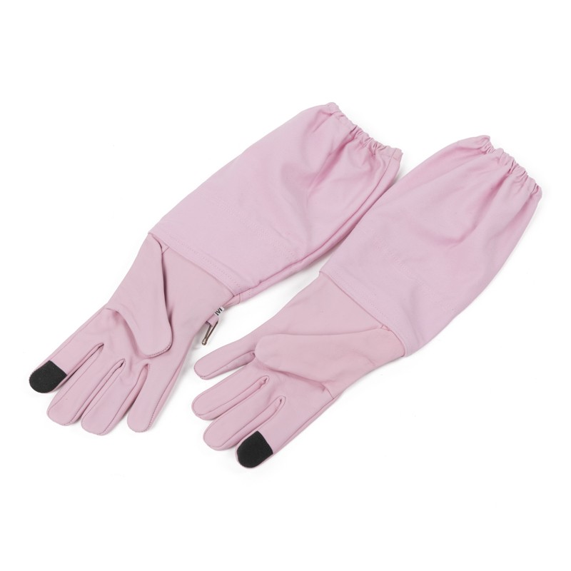 Guanti da apicoltore Pink Line in pelle fiore – Colore rosa