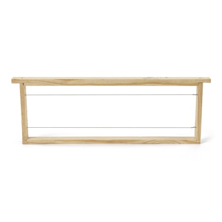 Cadre hausse Dadant Blatt droit fil inox (47×16 cm) Cadres des ruche