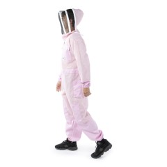 Imkeranzug Pink Line belüftet mit Fechterschleier – Farbe Rosa