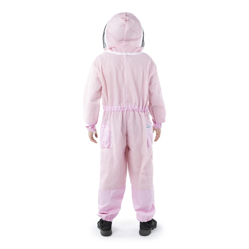 Imkeranzug Pink Line belüftet mit Fechterschleier – Farbe Rosa
