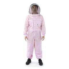 Imkeranzug Pink Line belüftet mit Fechterschleier – Farbe Rosa