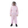 Imkeranzug Pink Line belüftet mit Fechterschleier – Farbe Rosa