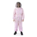 Combinaison d’apiculture ventilée Pink Line avec voile type escrime – Couleur rose Combinaisons et Blousons