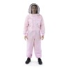 Buzo ventilado Rosa Pink Line con careta esgrima Trajes de apicultor