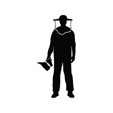 Black beekeeper vinyl car sticker Bee signs