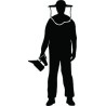 Black beekeeper vinyl car sticker Bee signs