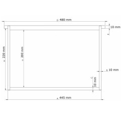 Cuadro Langstroth recto tensado y alambrado horizontal Cuadros de colmena