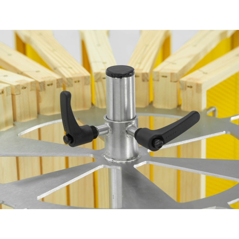 Carrousel rotatif professionnel 30 cadres pour miel Ø900 mm Couteaux et Herses