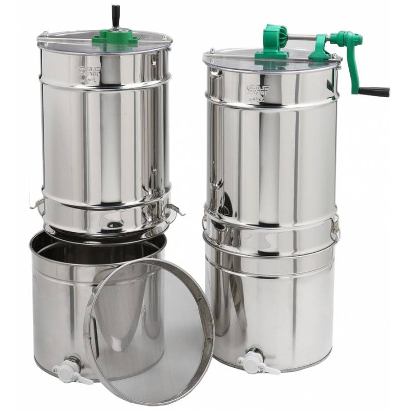 Extractor de miel manual 3 cuadros universales ESPACE/REGATA con madurador 100 kg integrado Extractores de miel