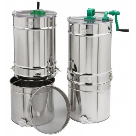 Hand-Honigschleuder 3 Universal-Rähmchen ESPACE/REGATA mit 100 kg Reifebehälter
