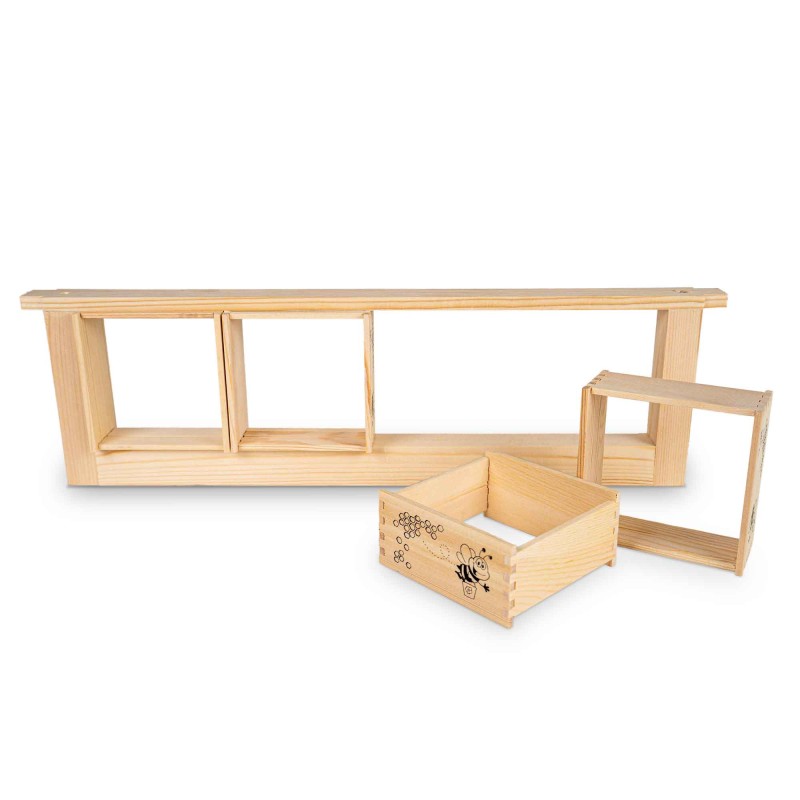 Comb Honey Frame Holder (10×10 cm Sections) Tools for Honeycomb Production