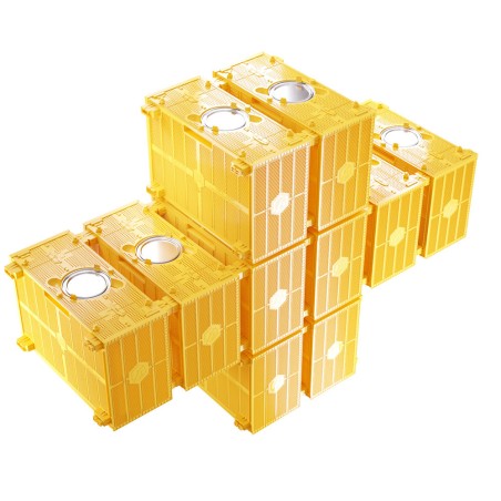 Kunststoffkiste für den Transport von Bienenpaketen