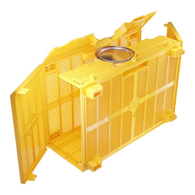 Caisse plastique pour le transport de paquets d’abeilles Ruchettes