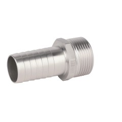 Racor macho roscado com espigão inox para mangueira