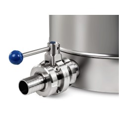 Valvola a farfalla DN 40 (1” ½) con raccordo per tubo
