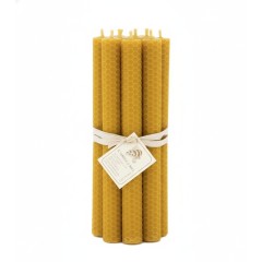Pure Beeswax Handmade Candles - Pack 12 units - 20×2cm Beeswax candles