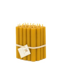 Handgefertigte Bienenwachskerzen 100 % (12er-Set)