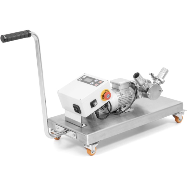 Honigpumpe 900 L/h mit Bedienpult und Fahrwagen - einphasig