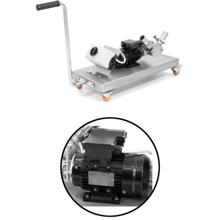 Pompa per miele 900 L/h con carrello - monofase, velocità fissa