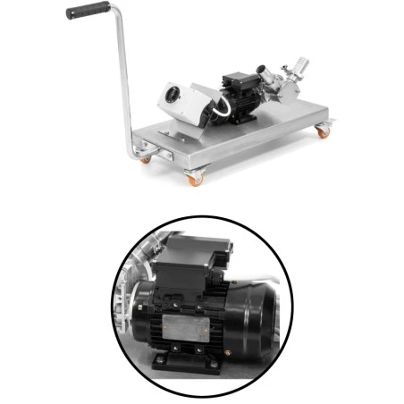 Pompa per miele 900 L/h con carrello - monofase, velocità fissa