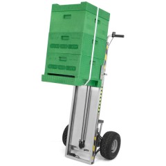 Carretilla transporta colmenas con elevador EWG Transporte colmenas y bidones