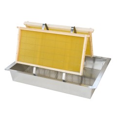 Uncapping tray with stainless steel support and plastic tub Uncapping tools