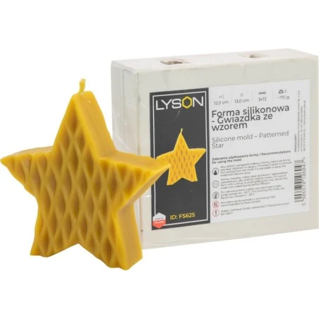 Candle Mold – Patterned Star Candle moulds