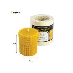 Molde de silicone - Cilindro com tecido