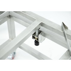 Adjustable wheeled stand for ripeners and creamers Honey Mixers